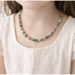 Collier enfant Libellule dorée