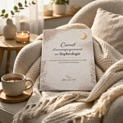 Carnet de sophrologie – Journal de suivi et d’introspection | Bien-être, accompagnement, développement personnel