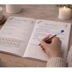Carnet de sophrologie – Journal de suivi et d’introspection | Bien-être, accompagnement, développement personnel