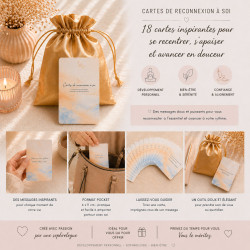 Cartes mantra bien-être – Cartes de reconnexion à soi – Sophrologie & développement personnel