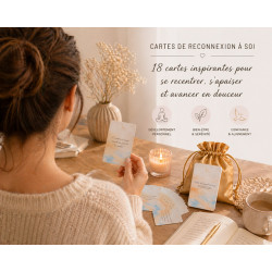 Cartes mantra bien-être – Cartes de reconnexion à soi – Sophrologie & développement personnel