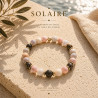 Bracelet homme pierre de soleil 8mm, bronzite et hématite dorée – énergie et confiance | La Petite Cannoise