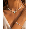Collier Amazonite Perle d’Horizon – Perles d’Eau Douce Cannes