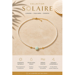Collier Amazonite Perle d’Horizon – Perles d’Eau Douce Cannes