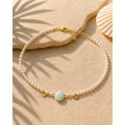 Collier Amazonite Perle d’Horizon – Perles d’Eau Douce Cannes