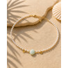 Collier Amazonite Perle d’Horizon – Perles d’Eau Douce Cannes