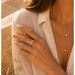 Bague Œil Nacre – Pureté & Clairvoyance | La Petite Cannoise Cannes