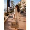 Sac plage en jute SEA SUN CANNES | Sac bohème chic La Petite Cannoise