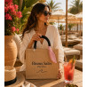 Sac jute Bisous Salés Côte d’Azur – Collection Solaire | La Petite Cannoise