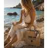 Sac jute Coquillage & sable chaud – Collection Solaire | La Petite Cannoise