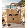 Sac jute Coquillage & sable chaud – Collection Solaire | La Petite Cannoise