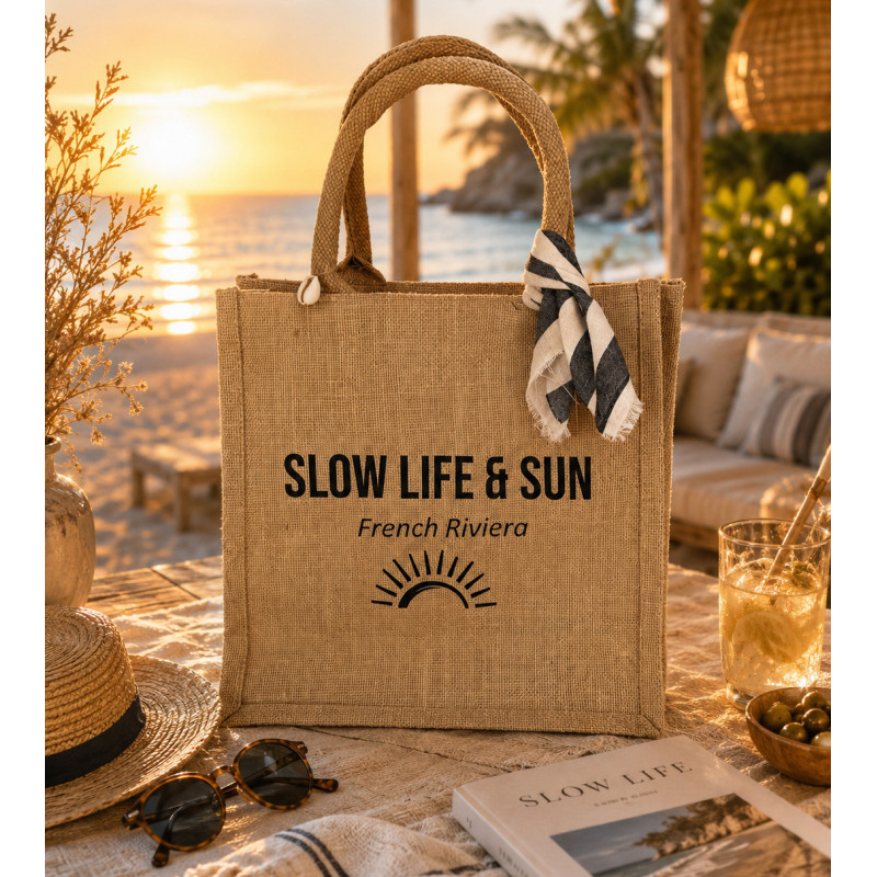 Sac Slow Life & Sun French Riviera – Collection Solaire | La Petite Cannoise