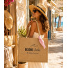 Grand sac jute Bisous Salés – Collection Solaire | La Petite Cannoise