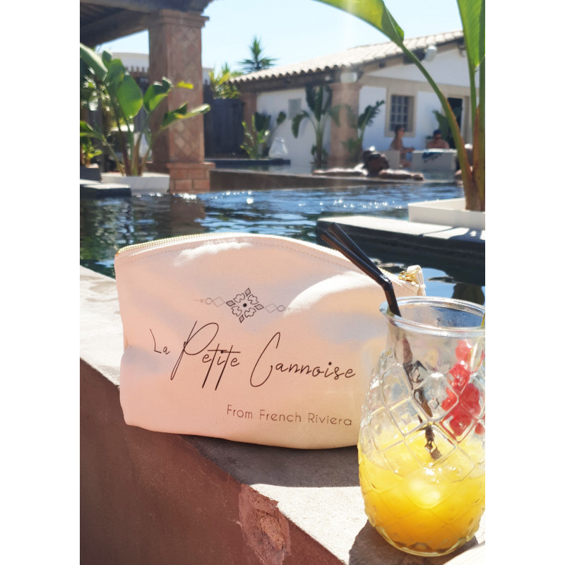 Pochette 100 % coton « La Petite Cannoise » – Trousse stylée
