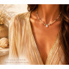Collier Cléopâtre – Pierre de Soleil & Apatite | Cannes