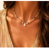 Collier Cléopâtre – Pierre de Soleil & Apatite | Cannes