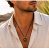 Collier Homme Gardien Solaire Œil de Tigre | La Petite Cannoise