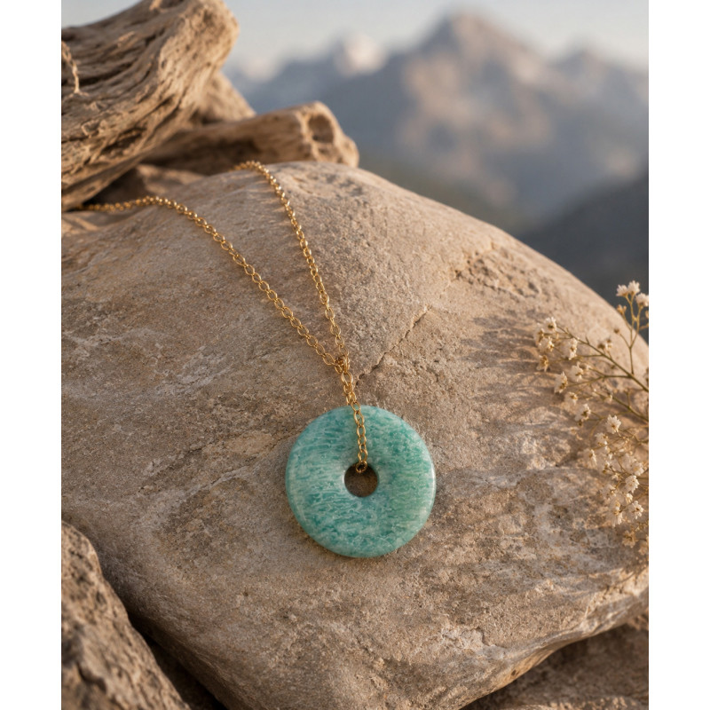 Collier Pi Chinois Amazonite | La Petite Cannoise