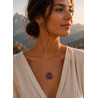 Collier Pi Améthyste en acier doré – Sagesse & Apaisement | La Petite Cannoise
