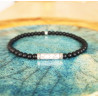 Bracelet Homme Onyx & Howlite – Force & Sérénité | Cannes