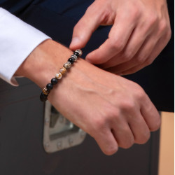 Bracelet Homme Jaspe d’Afrique – Charisme & Assurance