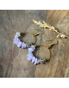 Boucles d’oreilles femme – Pierres naturelles et élégance bohème